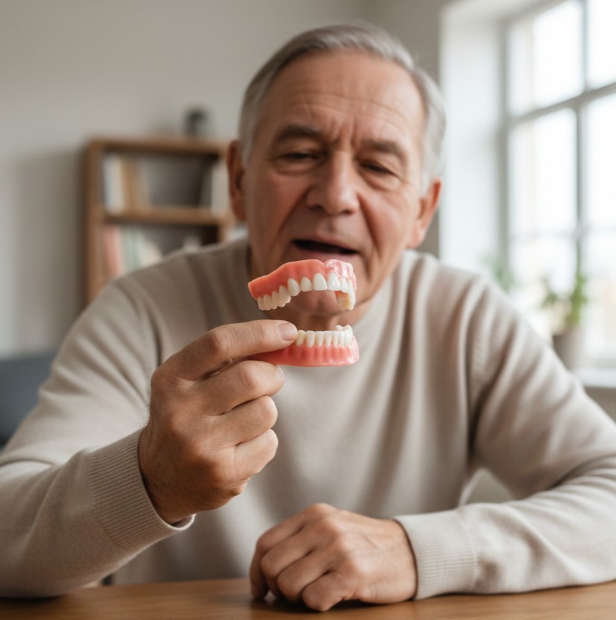 Comfortable complete removable dentures for senior citizens near me