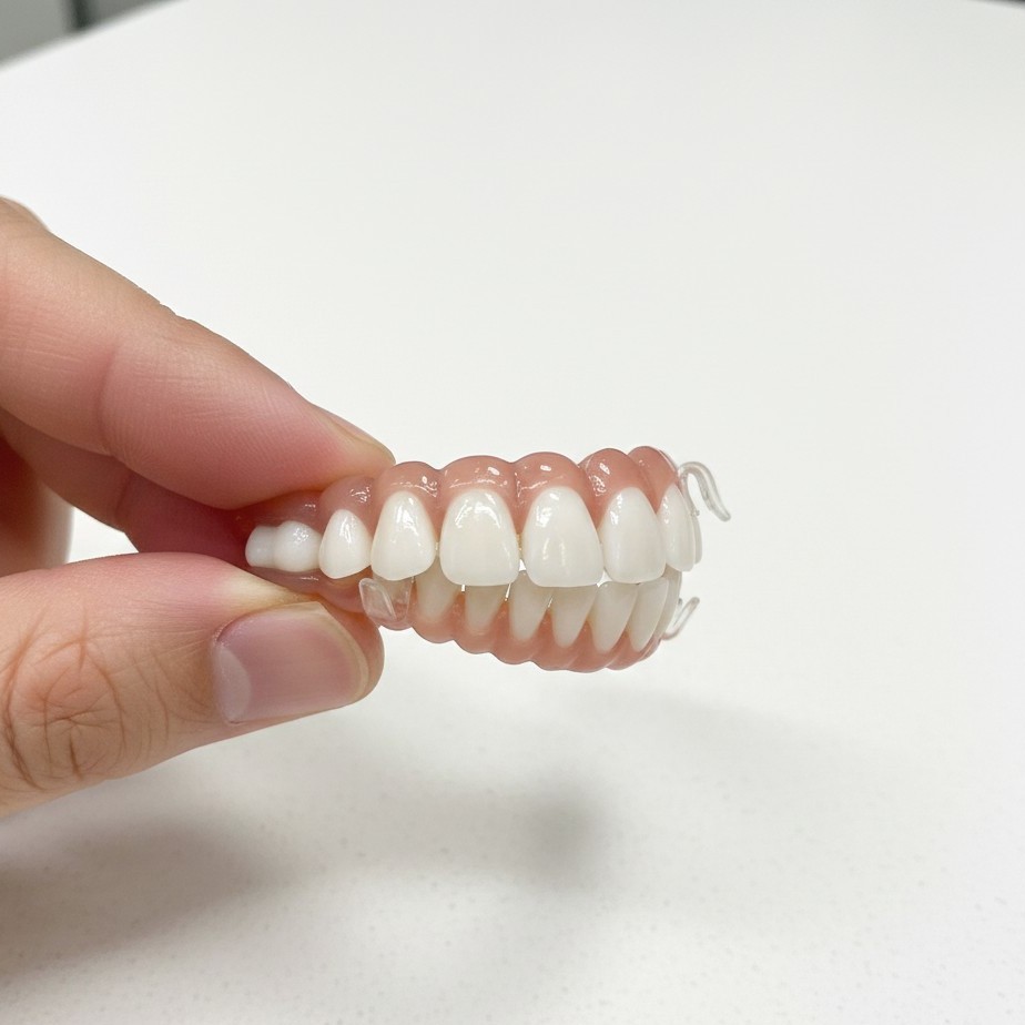 Flexible partial dentures for painless missing teeth replacement
